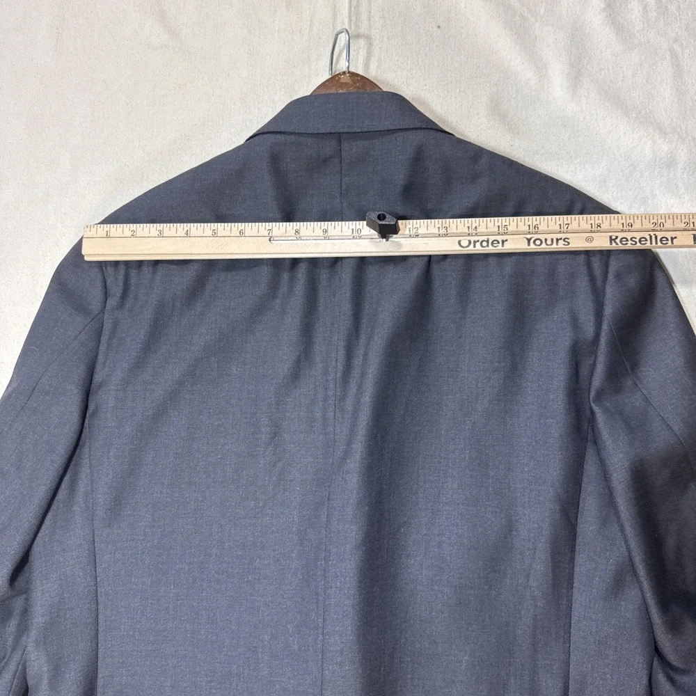 Suitsupply Wool Super 110s Vitale Barberis Canonico Napoli Gray Blazer Size 44S